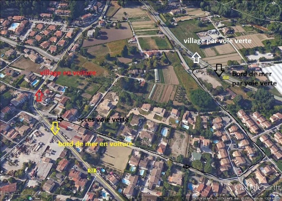 Appart Dans Maison 2 Km De La Plage Villeneuve-Loubet Exterior photo